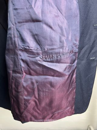 Blazer lana uomo vintage taglia XL blu