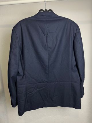 Blazer lana uomo vintage taglia XL blu