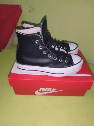 Botas Converse plataforma negras