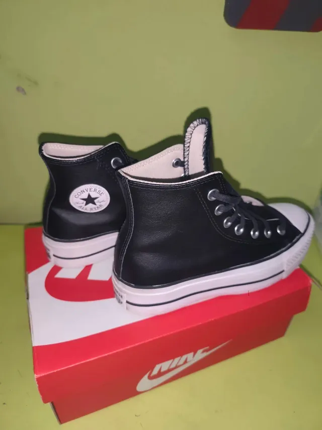 Botas Converse plataforma negras
