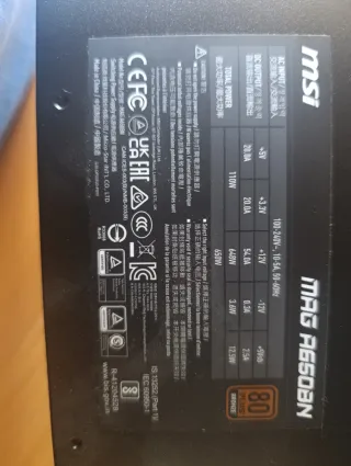 Fuente Alimentación MSI 650W