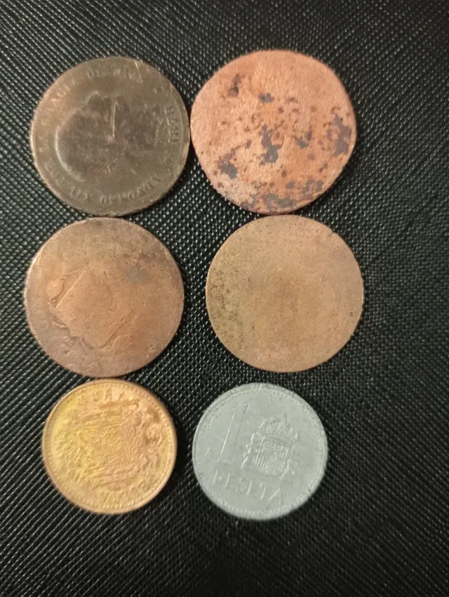 Lote de monedas antiguas