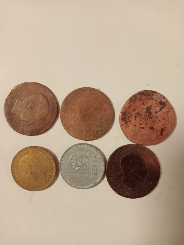 Lote de monedas antiguas