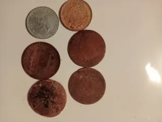 Lote de monedas antiguas