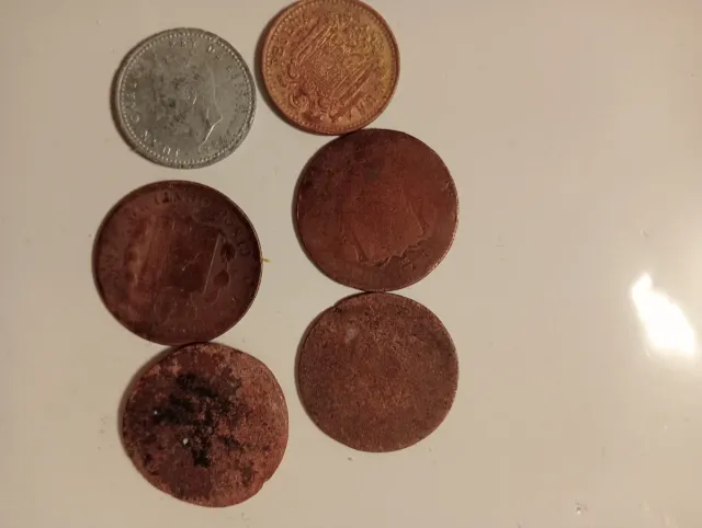 Lote de monedas antiguas