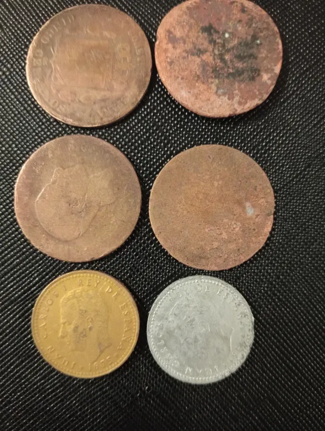 Lote de monedas antiguas