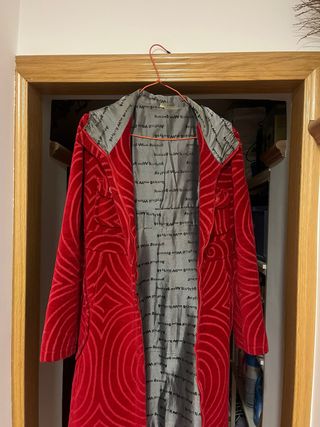 Abrigo Desigual Rojo Talla Única