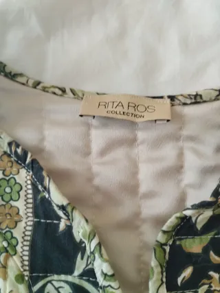 Chaleco boho estampado talla única