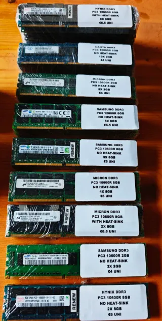Memórias RAM DDR3 8GB ***LER DESCRIÇÃO***