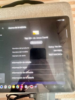 Samsung Galaxy Tab S8 Plus en excelente estado.