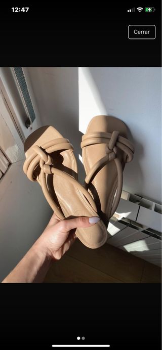 Sandalias Mango beige