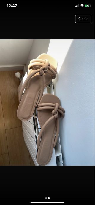 Sandalias Mango beige