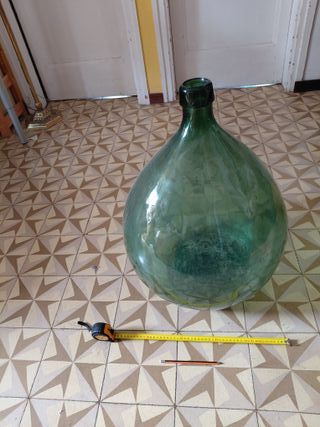 Garrafa damajuana grande de cristal
