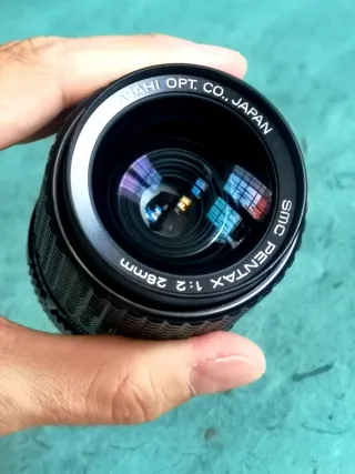 Lente Única SMC Pentax K 28mm F2 "Hollywood"