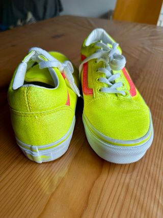 Zapatillas Vans Amarillas Glitter. 38