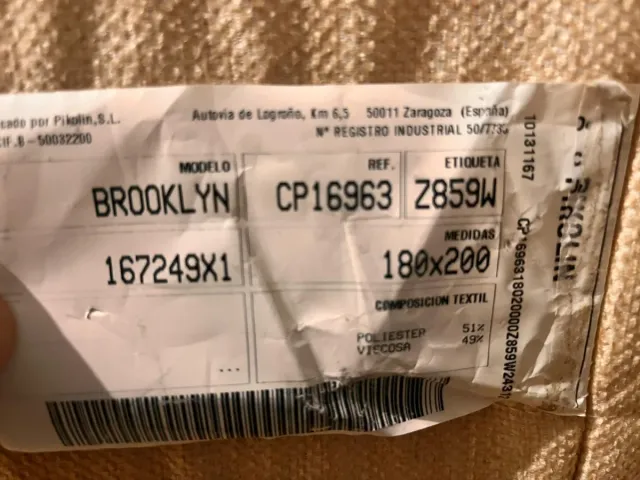 Colchón Pikolin 180cm x 2 mt.