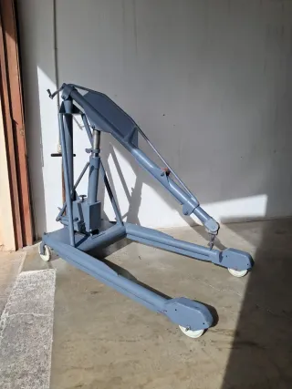 Pluma grua de elevación portátil