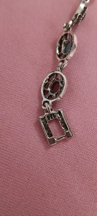 Pulsera mujer piedras multicolor y plata