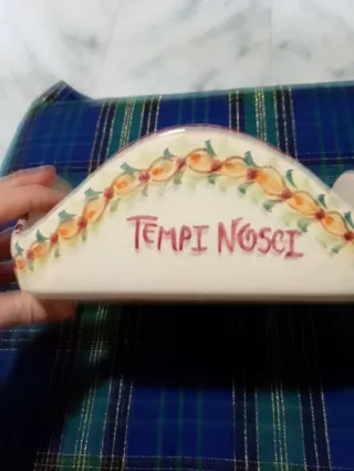 Porta tovaglioli ceramica Salento