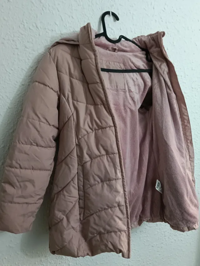 Chaqueta de invierno rosa para niñ@s