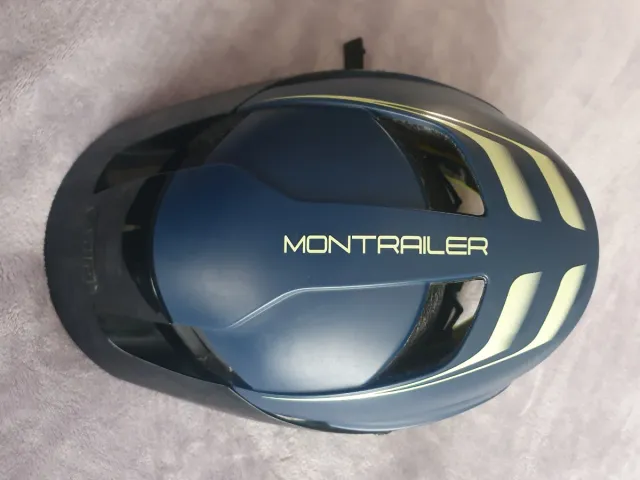 Casco MTB Azul y Amarillo TALLA M