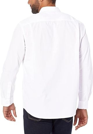 Camisa blanca de popelina manga larga