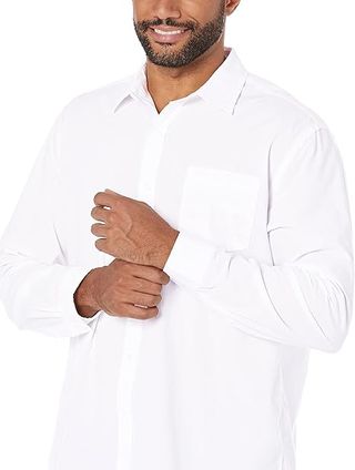 Camisa blanca de popelina manga larga