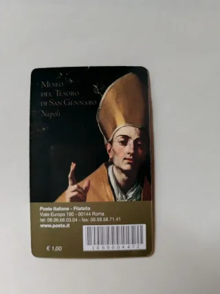 Tessera filatelica San Gennaro Napoli
