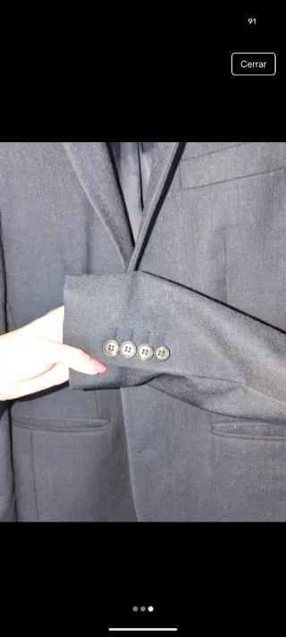 Chaqueta de traje Balibaris gris hombre