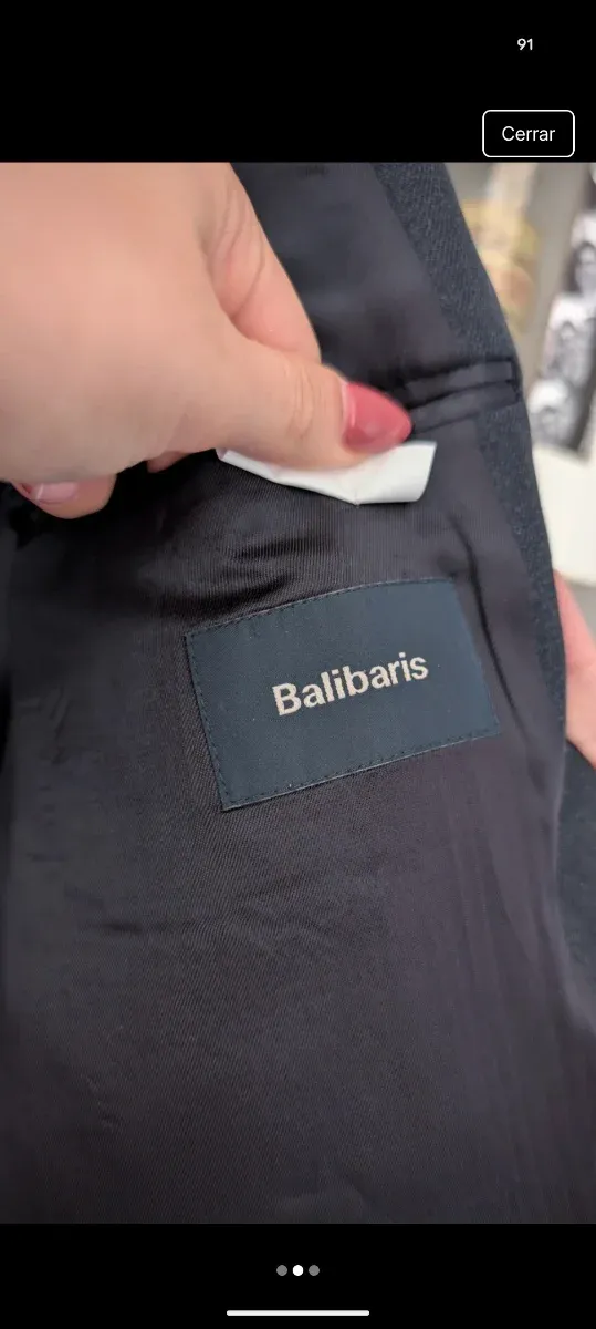 Chaqueta de traje Balibaris gris hombre