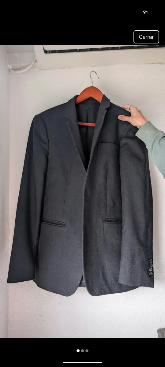 Chaqueta de traje Balibaris gris hombre