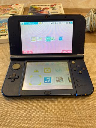 Nintendo 3DS XL Azul Marino con Juegos