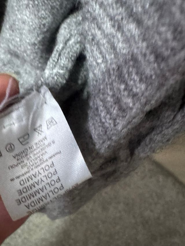 Chaqueta de punto gris mujer talla única