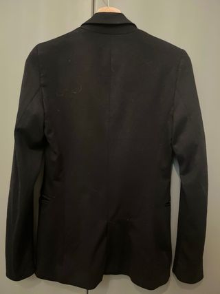 Blazer Stradivarius Talla S Negra Entallada