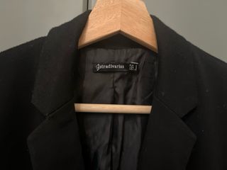 Blazer Stradivarius Talla S Negra Entallada