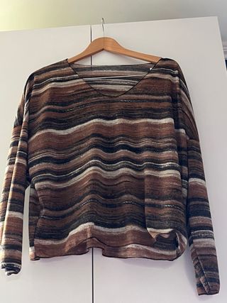 Camiseta manga larga estampada