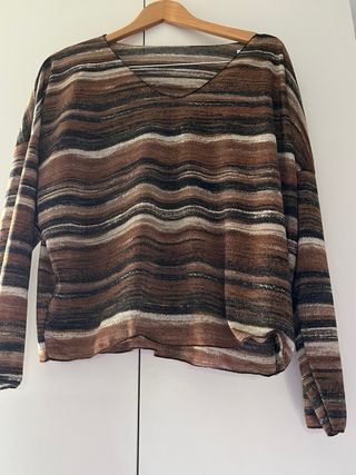 Camiseta manga larga estampada