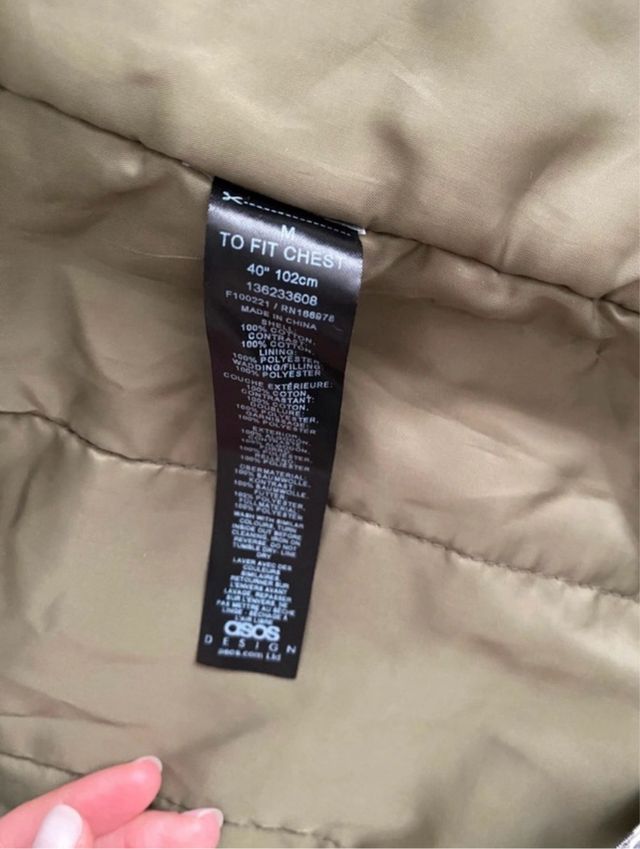 Chaqueta caqui hombre