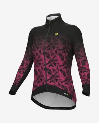 Chaqueta Alé PRR Pyramid rosa fluor negro mujer