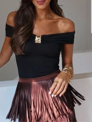 Body Zara Negro Talla M