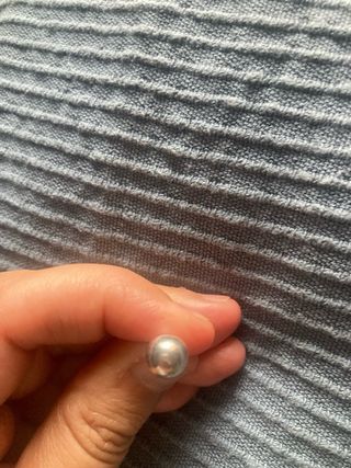 Pendientes bolas plata grandes