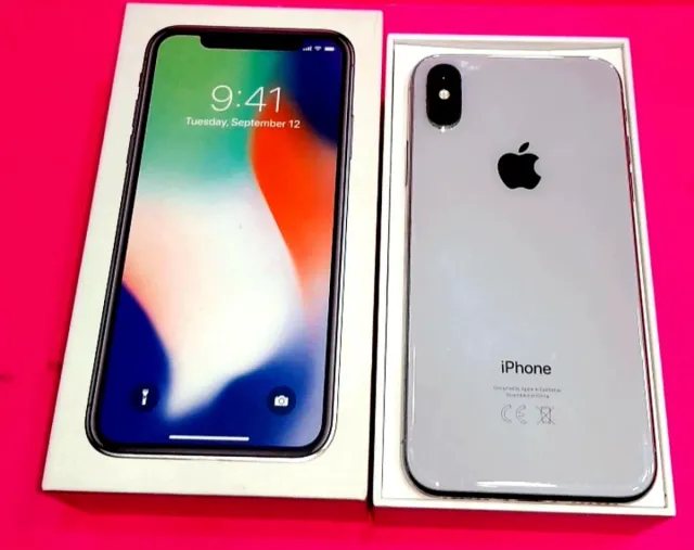 IPHONE X SILVER 256GB INTACTO BATERIA 100%