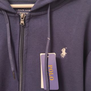 Felpa Ralph Lauren Blu Zip Hoodie