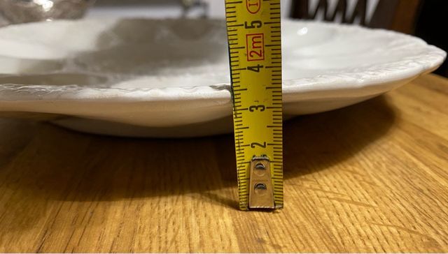 Piatto Portauova Ceramica Bianca