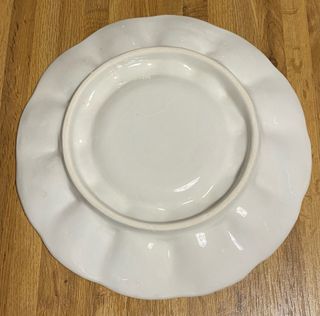 Piatto Portauova Ceramica Bianca