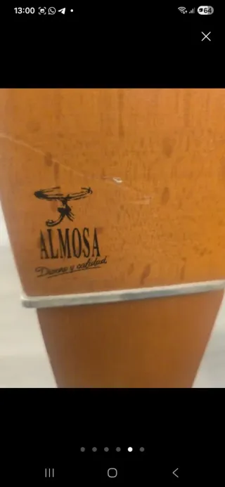 Mesa comedor madera y cristal extensible