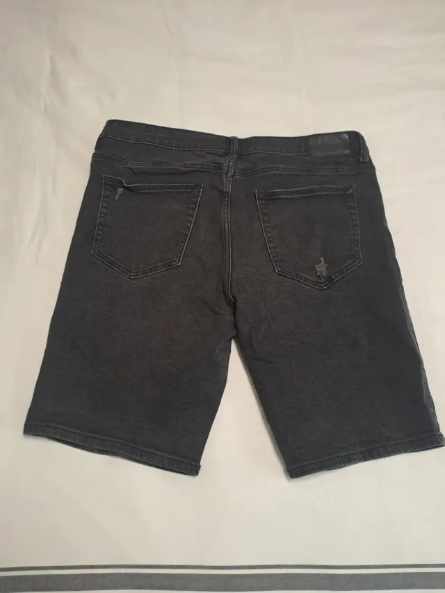 Pantalones cortos vaqueros negros