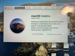 MacBook Pro 13 Apple Plata/Gris Espacial
