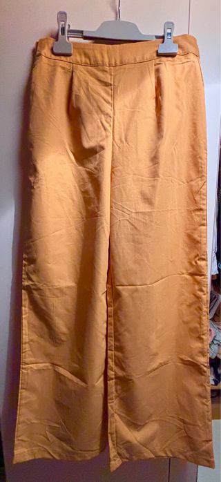 Pantalón palazzo amarillo