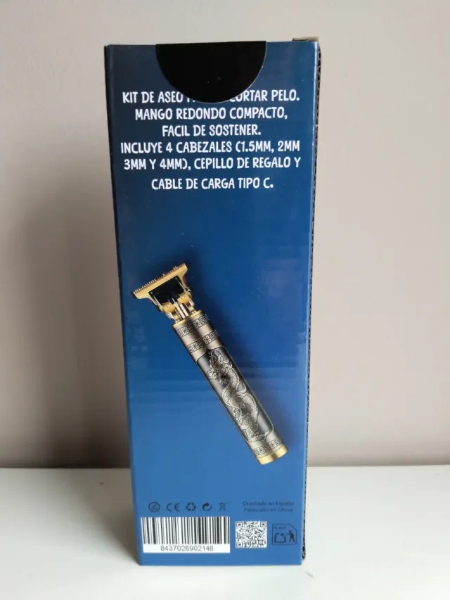 Cortapelos MAD Dragon Negro/Dorado